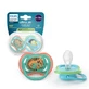 Пустушка Philips Avent Ultra Air, папуга/тигр, 6-18 місяців, SCF087/11, 2 штуки, Philips