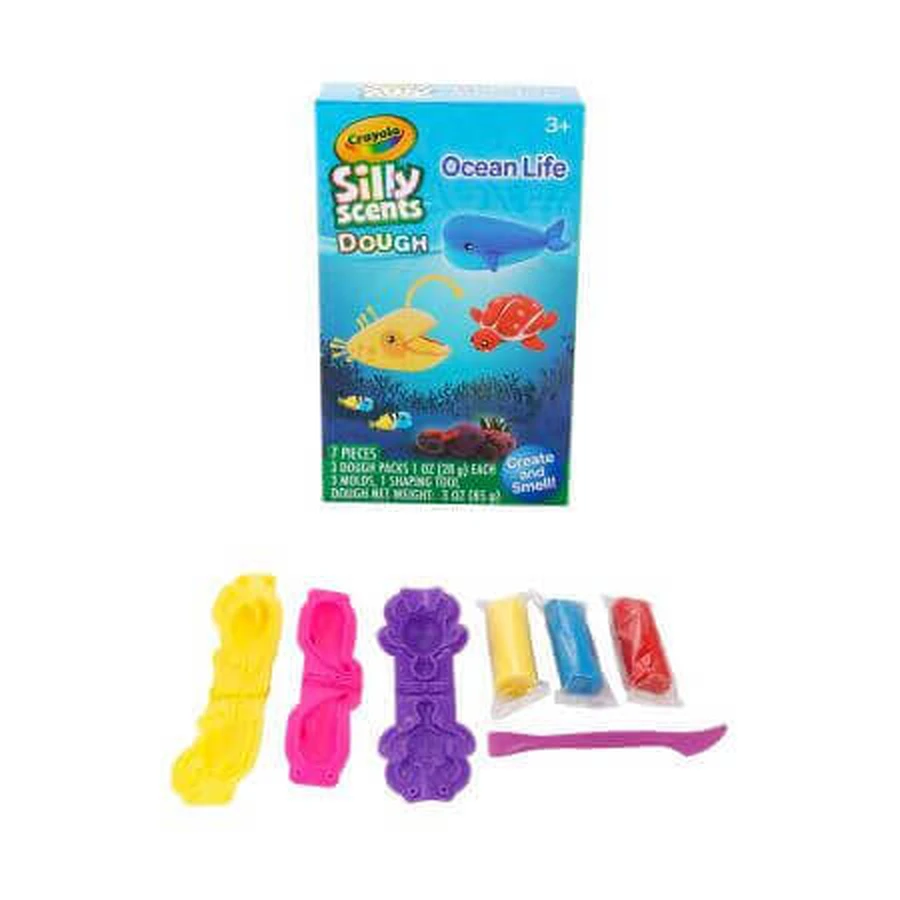 Набор игрового теста и аксессуаров Silly Scent, Жизнь океана, 3 года+, Crayola: цены и характеристики