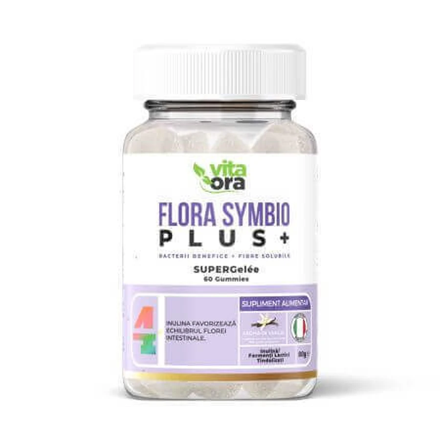 Flora Symbio Plus Super Gelee, ванільний смак, 60 желе, Vita Ora: ціни та характеристики