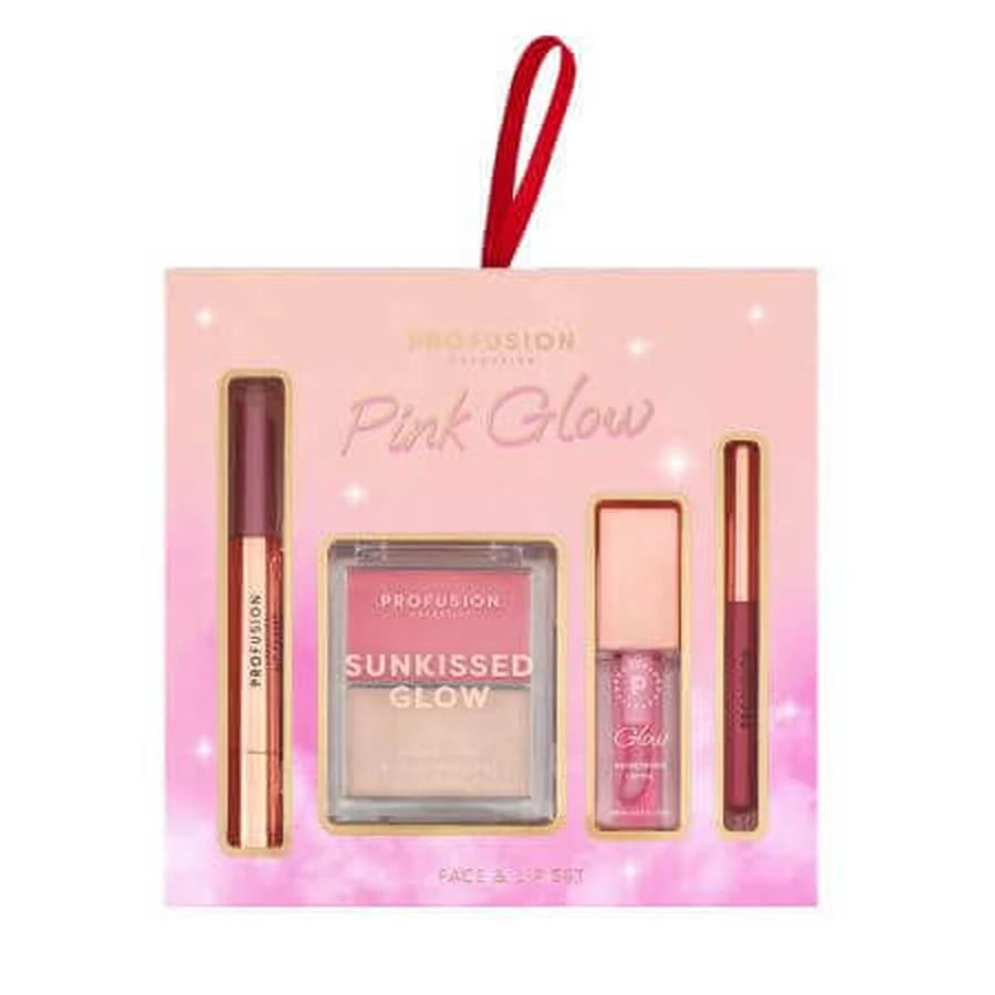 Набор из 4 средств для макияжа лица и губ Pink Glow, Profusion Cosmetics: цены и характеристики