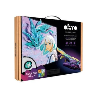 Набір для 3D малювання світлою глиною, 29 х 29 см, Manga - Air, Okto