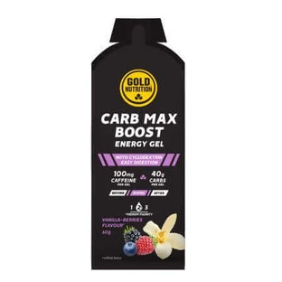 Енергетичний гель з ванільно-ягідним смаком Carb Max Boost, 60 г, Gold Nutrition