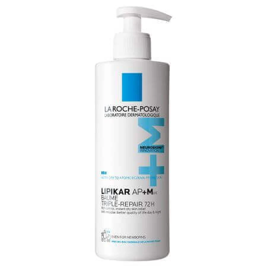 Потрійний відновлювальний бальзам Lipikar Baume AP+Max Lipikar Baume AP+Max, 400 мл, La Roche Posay: ціни та характеристики