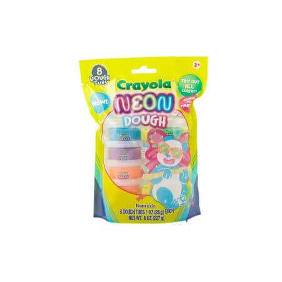Неонова фарба Silly Scent Neon, від 2 років, 8 баночок, Crayola: ціни та характеристики