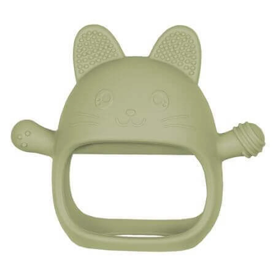 Прорізувач для зубів з силікону, Raw Green, Kitty, 3 місяці+, Appekids: ціни та характеристики