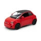 Игрушечная металлическая машинка Fiat 500E, 13 см, масштаб 1:28, 3 года+, Kinsmart
