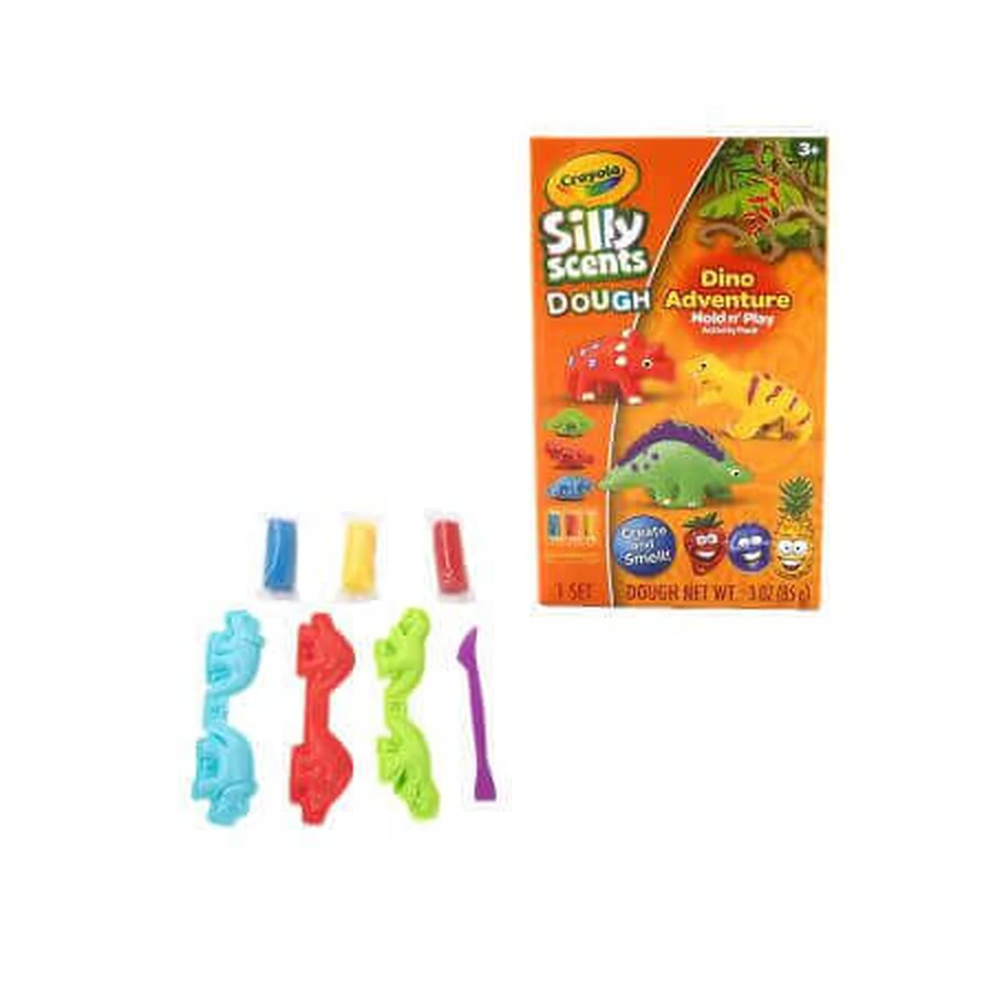 Набор игрового теста и аксессуаров Silly Scent, Динозавр, 3 года+, Crayola: цены и характеристики