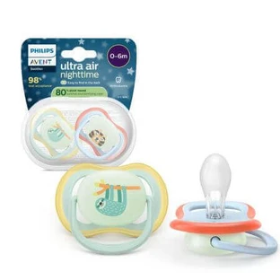 Пустышка Ultra Air, для малышей, 0-6 месяцев, SCF376/24, 2 шт, Philips Avent