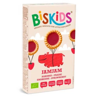 JamJam Печенье с клубникой эко Biskids, 120 г, Белкорн