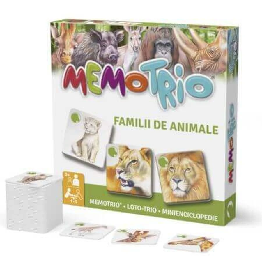 Обучающая игра Memotrio, Семья животных, 3 года+, Star-E: цены и характеристики
