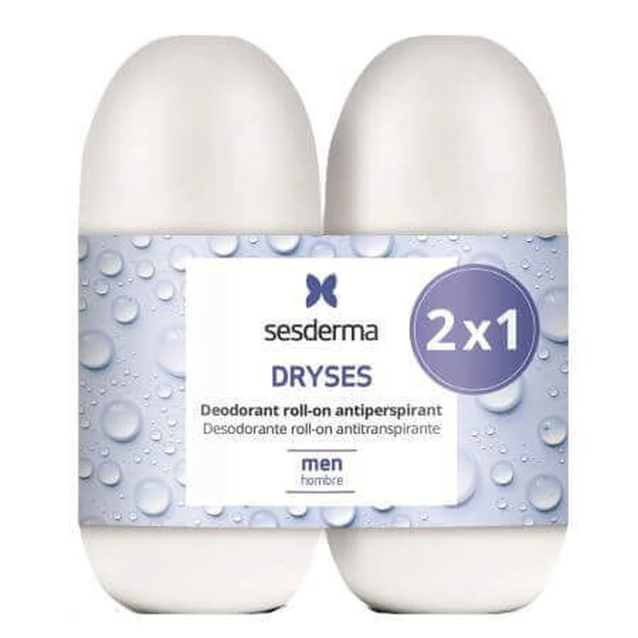 Набір дезодорантів-антиперспірантів для чоловіків Dryses, 2х75 мл, Sesderma: ціни та характеристики