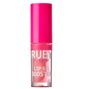 Блеск для губ с гиалуроновой кислотой и пептидами Lip Oil Booster Soft Pink, 2,4 мл, Ruby Kisses