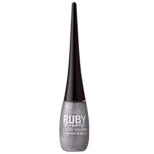 Рідка підводка для очей з блискітками Glitter Eyeliner Glitter Eyeliner Silver, 7 мл, Ruby Kisses