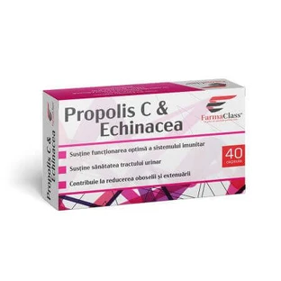Прополіс С та ехінацея, 40 капсул, FarmaClass