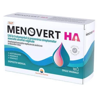 Вагинальные овуляторы Menovert Ha, 10 штук, Sun Wave Pharma
