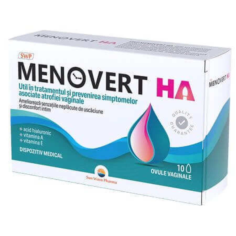 Вагинальные овуляторы Menovert Ha, 10 штук, Sun Wave Pharma: цены и характеристики