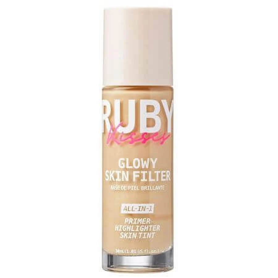 Foundation 3 в 1 Glowy Skin Filter Fair Light, 30 мл, Ruby Kisses: цены и характеристики