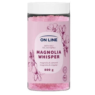 Сіль для ванн з магнолією та мигдалем Magnolia Whisper, 800 г, On Line