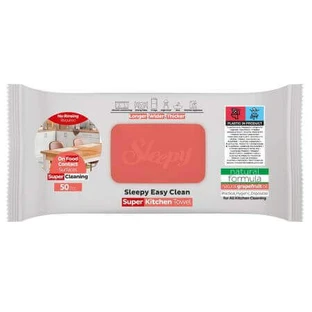 Вологі кухонні серветки Easy Clean з грейпфрутовою олією Easy Clean, 50 штук, сонні