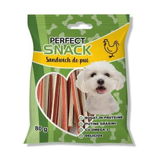 Сендвіч з куркою для собак, 80 г, Perfect Snack