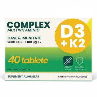 Полівітамінний комплекс D3+K2, 40 таблеток, K-UBIK Pharma