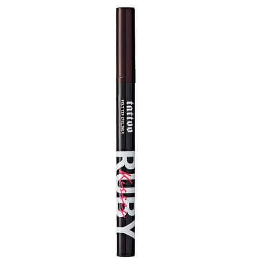 Підводка для очей з фетровим наконечником Tattoo Felt Tip Eyeliner Dark Brown, 0,7 мл, Ruby Kisses: ціни та характеристики