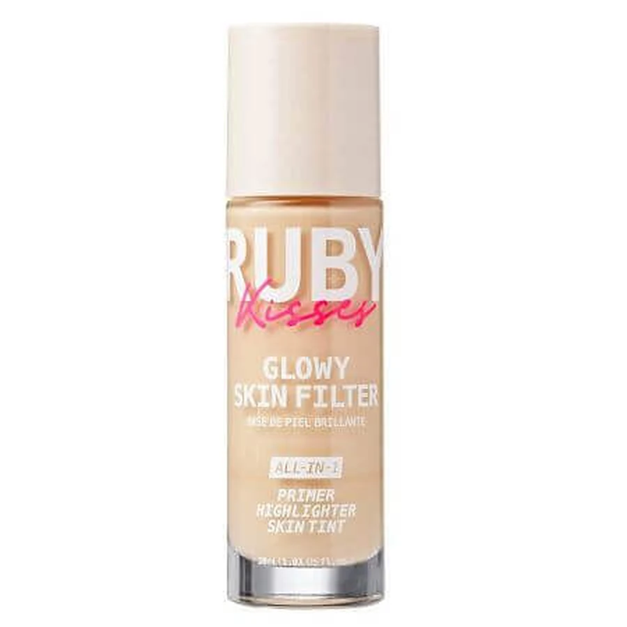 Тональний крем 3 в 1 Glowy Skin Filter Fair, 30 мл, Ruby Kisses: ціни та характеристики