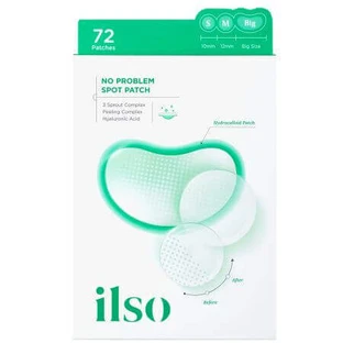 Гидроколлоидные пластыри No Problem Spot Patch, 72 штуки, Ilso