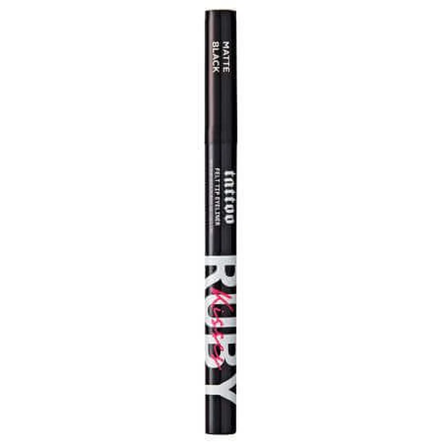 Підводка для очей з фетровим наконечником Tattoo Felt Tip Eyeliner Matte Black, 0,7 мл, Ruby Kisses: ціни та характеристики