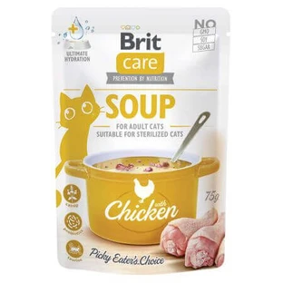 Куриный суп для кошек, 75 г, Brit