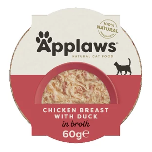 Влажный корм для кошек с уткой и куриной грудкой, 60 г, Applaws