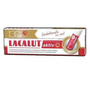 Упаковка Lacalut Aktiv Зубна паста 75 мл + Бальзам для губ 1 шт, Lacalut