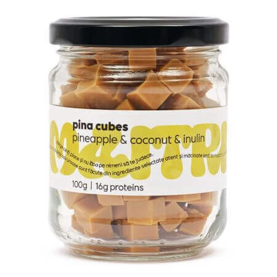 Кубики ананасової та кокосової помадки Pina Cubes, 100 г: ціни та характеристики