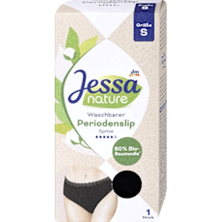 Черные кружевные менструальные трусики Jessa nature, размер S, 1 шт.: цены и характеристики