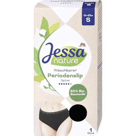 Черные кружевные менструальные трусики Jessa nature, размер S, 1 шт.: цены и характеристики