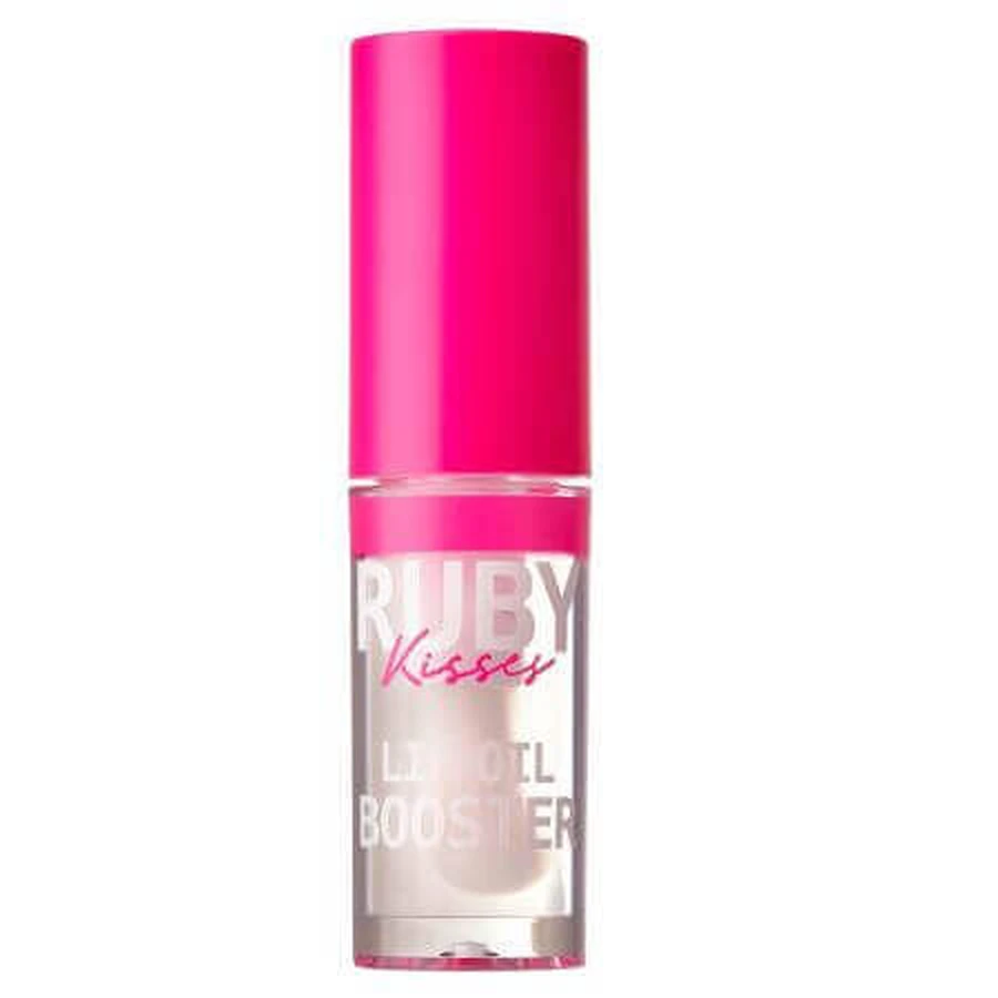 Блеск для губ с гиалуроновой кислотой и пептидами Lip Oil Booster Clear, 2,4 мл, Ruby Kisses: цены и характеристики