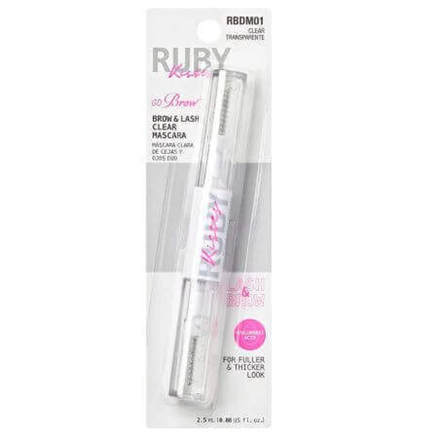 Туш для вій та брів Go Braw Duo Clear, 2,5 мл, Ruby Kisses: ціни та характеристики