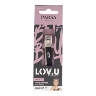 Пилочка для ногтей Lov.U маленькая черная, 1 штука, Parsa