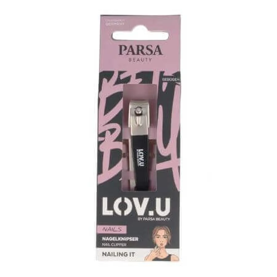Пилочка для ногтей Lov.U маленькая черная, 1 штука, Parsa: цены и характеристики