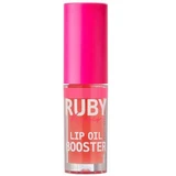 Блеск для губ с гиалуроновой кислотой и пептидами Lip Oil Booster Baby Pink, 2,4 мл, Ruby Kisses