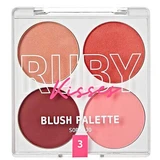 Палитра румян Палитра румян Partyin Bare, 4x3,7 г, Ruby Kisses