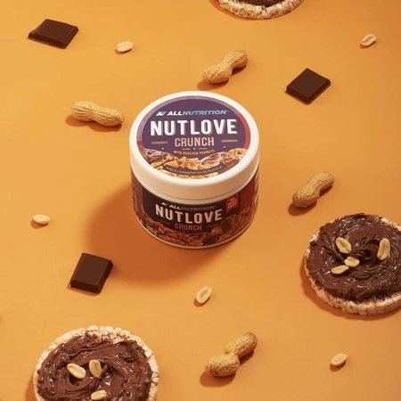 Allnutrition Nutlove Crunch, молочно-горіховий крем, без додавання цукру, 500 г: ціни та характеристики
