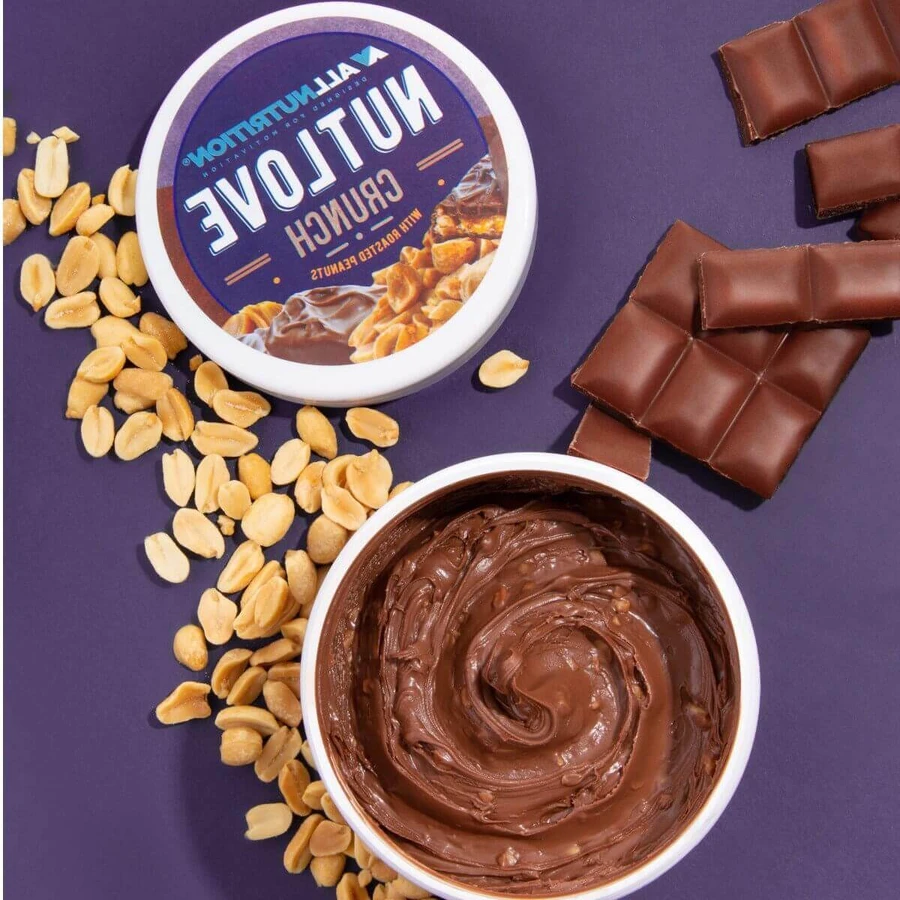Allnutrition Nutlove Crunch, молочно-горіховий крем, без додавання цукру, 500 г: ціни та характеристики
