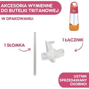 B.Box, соломинки с коннектором для тритановой бутылки, 450 мл, 2 штуки