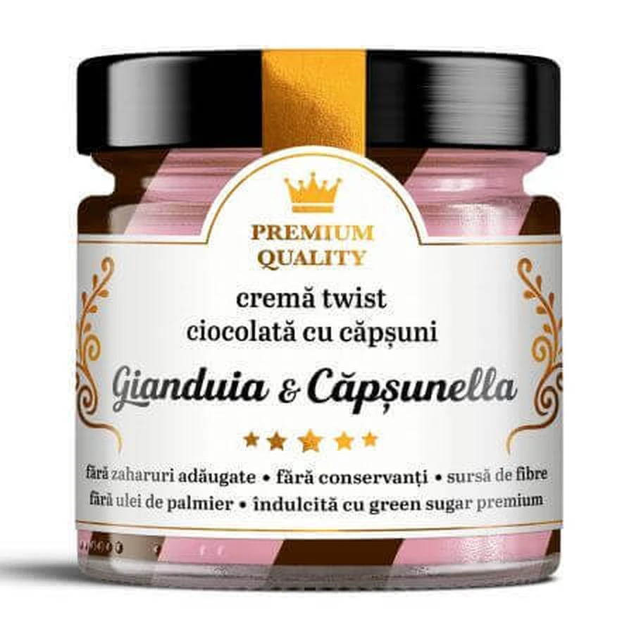 Шоколадный твист-крем с клубникой Gianduia & Capsunella Secretele Ramonei, 250 г, Laboratoarele Remedia: цены и характеристики