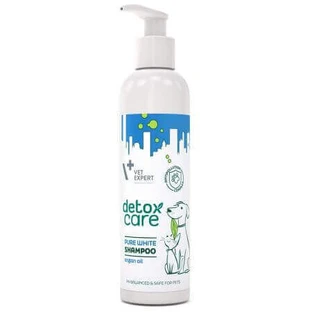 Шампунь для собак і котів зі світлою шерстю Detox Care Pure White, 250 мл, VetExpert