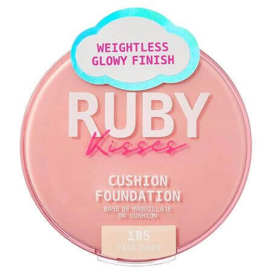 Компактна тональна основа Cushion Foundation Fair Ivory, 15 г, Ruby Kisses: ціни та характеристики