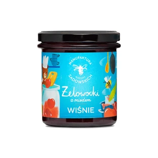 Manufaktura Rodziny Sadowskich Żelowocki z miodem, wiśnia, 320 g