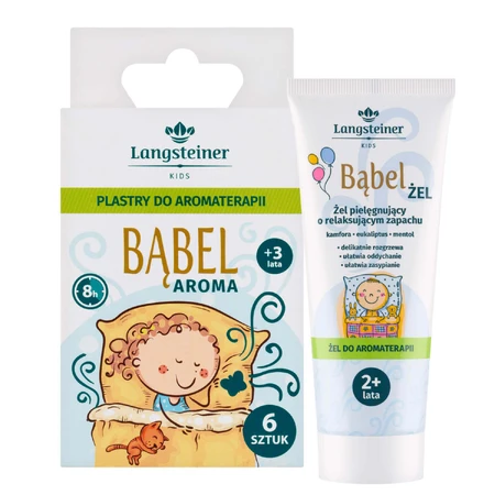 Набір Langsteiner Bubble Aroma, аромапластирі, від 3 років, 6 штук + гель для ароматерапії, від 2 років, 75 мл: ціни та характеристики