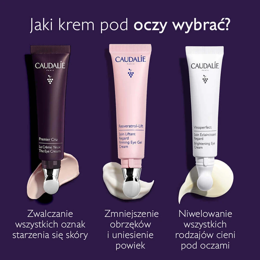 Caudalie Premier Cru, крем для повік, 15 мл + косметичка в подарунок: ціни та характеристики